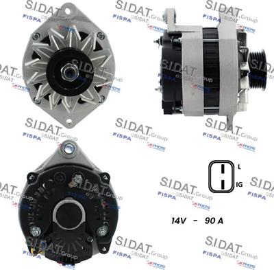 Sidat A12VA1290A2 - Generator alexcarstop-ersatzteile.com