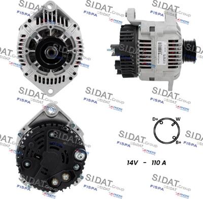 Sidat A12VA1291A2 - Generator alexcarstop-ersatzteile.com