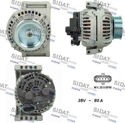 Sidat A24BH0097 - Generator alexcarstop-ersatzteile.com