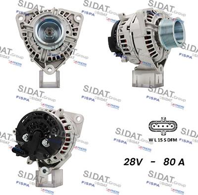 Sidat A24BH0038A2 - Generator alexcarstop-ersatzteile.com