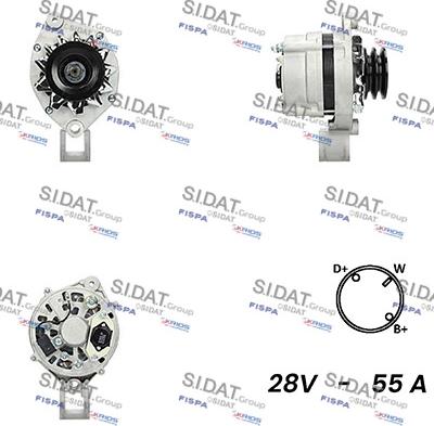 Sidat A24BH0076A2 - Generator alexcarstop-ersatzteile.com