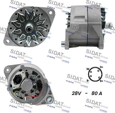 Sidat A24BH0078A2 - Generator alexcarstop-ersatzteile.com