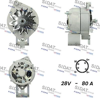 Sidat A24BH0077A2 - Generator alexcarstop-ersatzteile.com