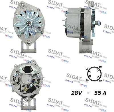 Sidat A24BH0152A2 - Generator alexcarstop-ersatzteile.com