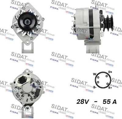 Sidat A24BH0102A2 - Generator alexcarstop-ersatzteile.com