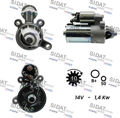 Sidat S12BH0480A2 - Starter alexcarstop-ersatzteile.com