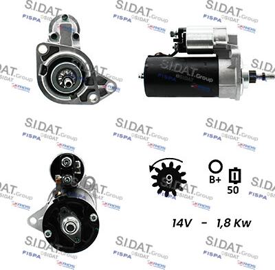 Sidat S12BH0142A2 - Starter alexcarstop-ersatzteile.com