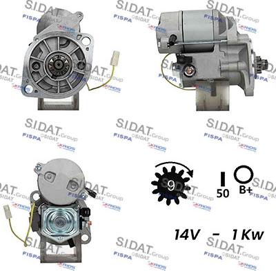 Sidat S12DE0536A2 - Starter alexcarstop-ersatzteile.com