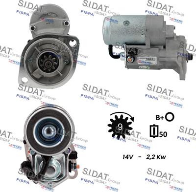 Sidat S12DE0830A2 - Starter alexcarstop-ersatzteile.com