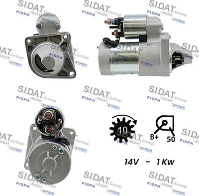 Sidat S12HT0019 - Starter alexcarstop-ersatzteile.com