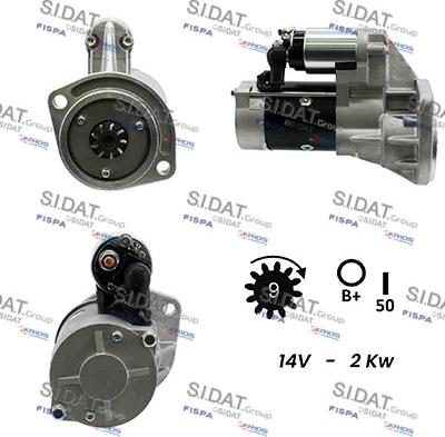 Sidat S12HT0034A2 - Starter alexcarstop-ersatzteile.com