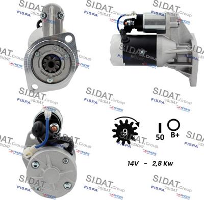 Sidat S12HT0817A2 - Starter alexcarstop-ersatzteile.com