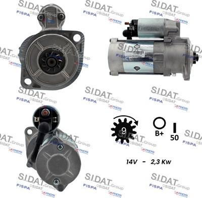 Sidat S12HT0875A2 - Starter alexcarstop-ersatzteile.com