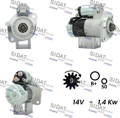 Sidat S12HT0204A2 - Starter alexcarstop-ersatzteile.com