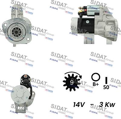 Sidat S12HT0216A2 - Starter alexcarstop-ersatzteile.com