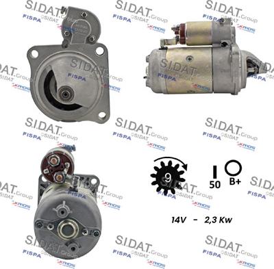 Sidat S12MA0461 - Starter alexcarstop-ersatzteile.com