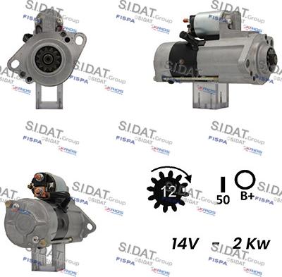 Sidat S12MH0491A2 - Starter alexcarstop-ersatzteile.com