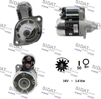 Sidat S12MH0546A2 - Starter alexcarstop-ersatzteile.com