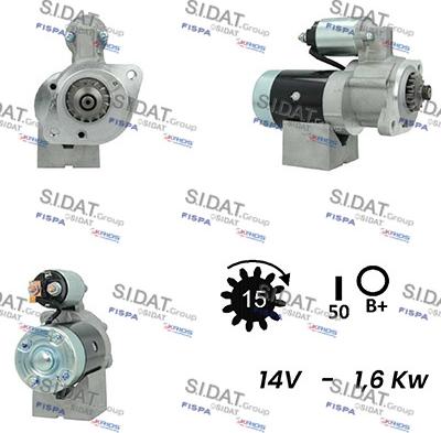 Sidat S12MH0562A2 - Starter alexcarstop-ersatzteile.com