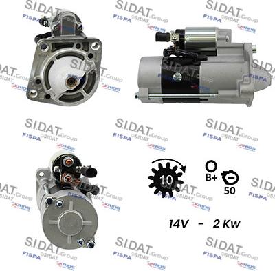 Sidat S12MH0502A2 - Starter alexcarstop-ersatzteile.com