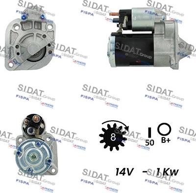 Sidat S12MH0687A2 - Starter alexcarstop-ersatzteile.com