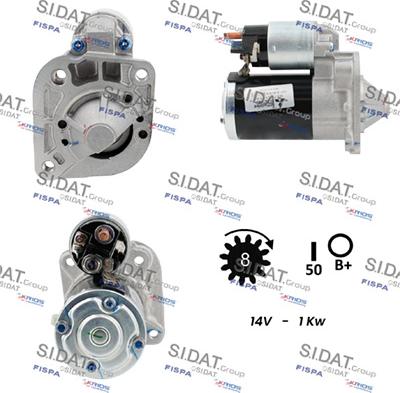 Sidat S12MH0687 - Starter alexcarstop-ersatzteile.com