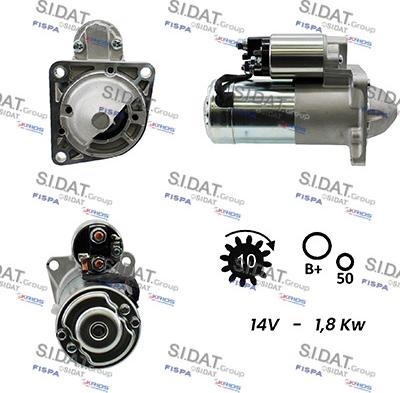 Sidat S12MH0064A2 - Starter alexcarstop-ersatzteile.com