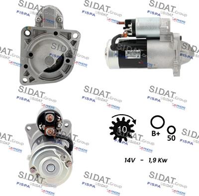 Sidat S12MH0064 - Starter alexcarstop-ersatzteile.com