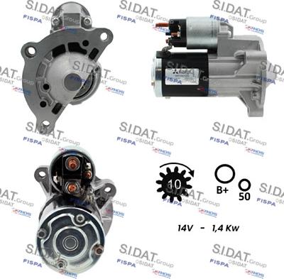 Sidat S12MH0005 - Starter alexcarstop-ersatzteile.com