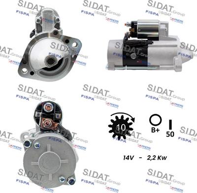 Sidat S12MH0085 - Starter alexcarstop-ersatzteile.com