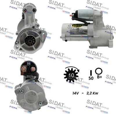 Sidat S12MH0130 - Starter alexcarstop-ersatzteile.com