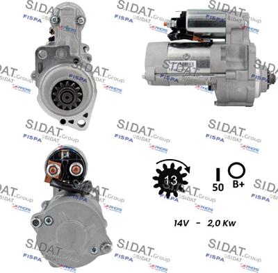 Sidat S12MH0871A2 - Starter alexcarstop-ersatzteile.com