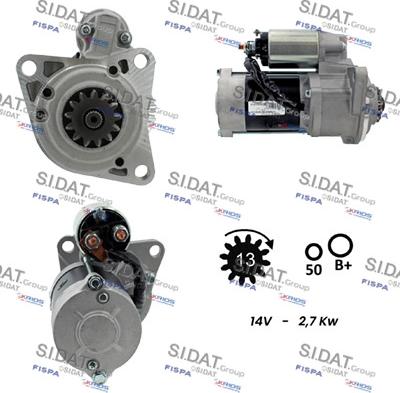 Sidat S12MH0877A2 - Starter alexcarstop-ersatzteile.com