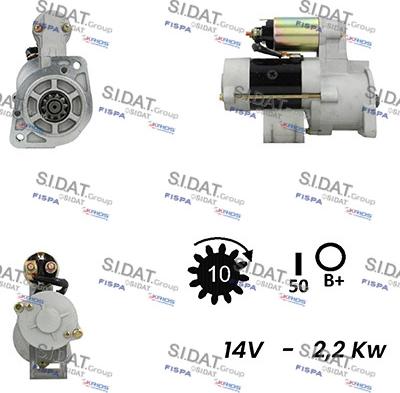 Sidat S12MH0211A2 - Starter alexcarstop-ersatzteile.com