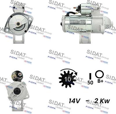 Sidat S12VA0024A2 - Starter alexcarstop-ersatzteile.com