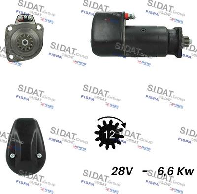 Sidat S24BH0080A2 - Starter alexcarstop-ersatzteile.com