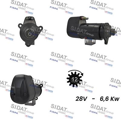 Sidat S24BH0104A2 - Starter alexcarstop-ersatzteile.com