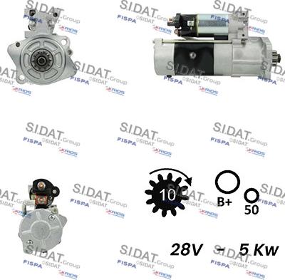 Sidat S24MH0094 - Starter alexcarstop-ersatzteile.com