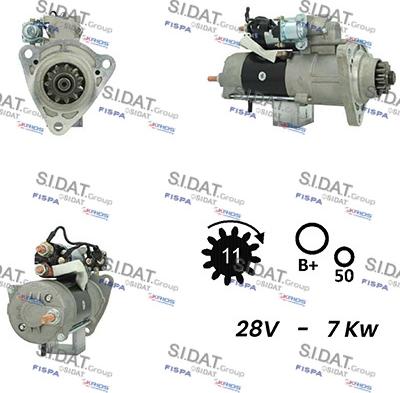 Sidat S24MH0085A2 - Starter alexcarstop-ersatzteile.com