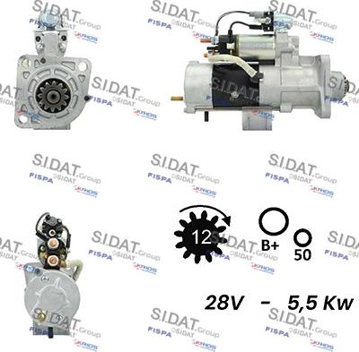 Sidat S24MH0086A2 - Starter alexcarstop-ersatzteile.com