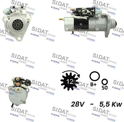 Sidat S24MH0026 - Starter alexcarstop-ersatzteile.com