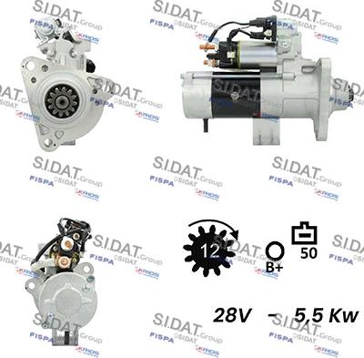 Sidat S24MH0073A2 - Starter alexcarstop-ersatzteile.com