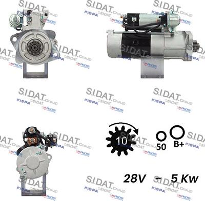 Sidat S24MH0132A2 - Starter alexcarstop-ersatzteile.com