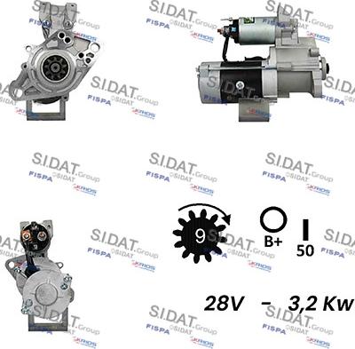 Sidat S24MH0127A2 - Starter alexcarstop-ersatzteile.com