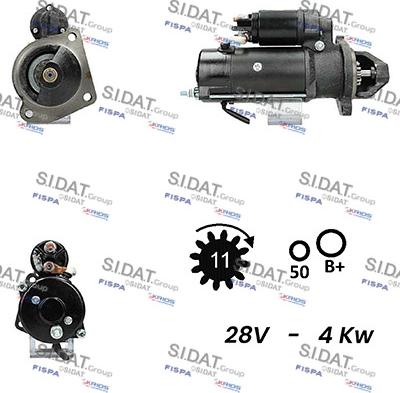 Sidat S24ML0149A2 - Starter alexcarstop-ersatzteile.com