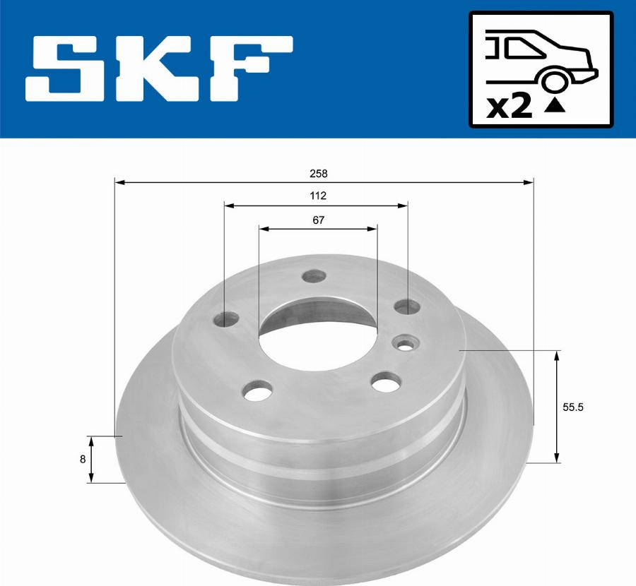 SKF VKBD 90083 S2 - Bremsscheibe alexcarstop-ersatzteile.com