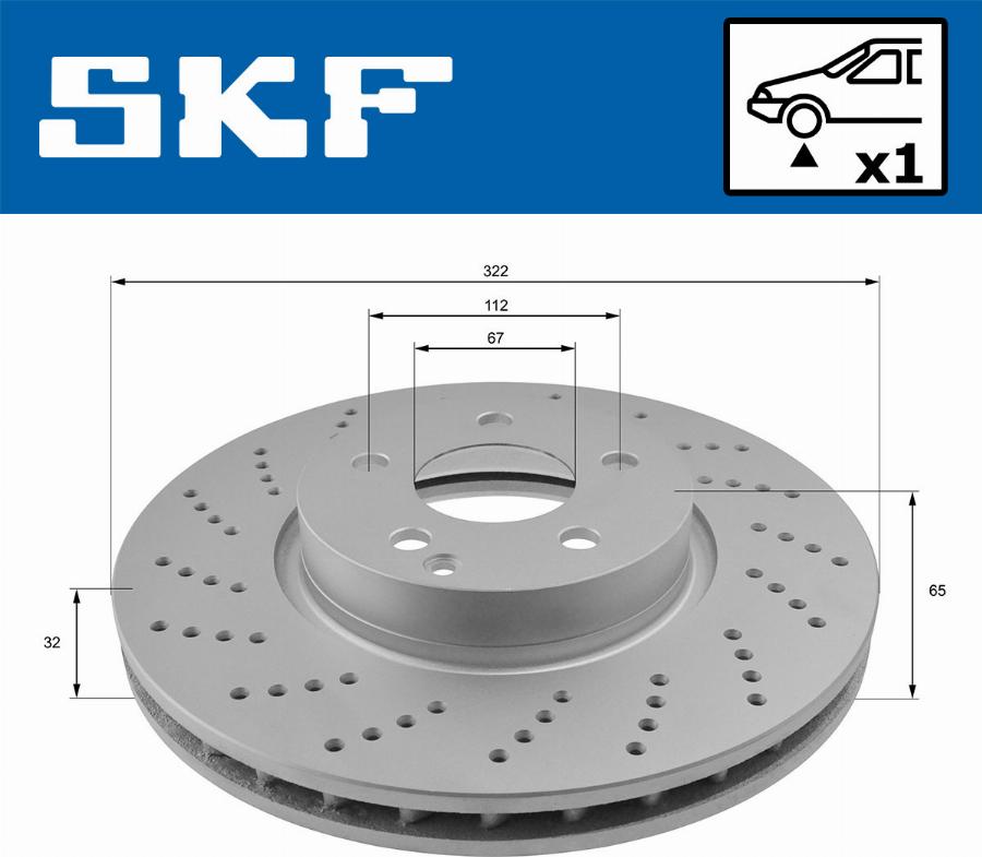 SKF VKBD 80085 V1 - Bremsscheibe alexcarstop-ersatzteile.com