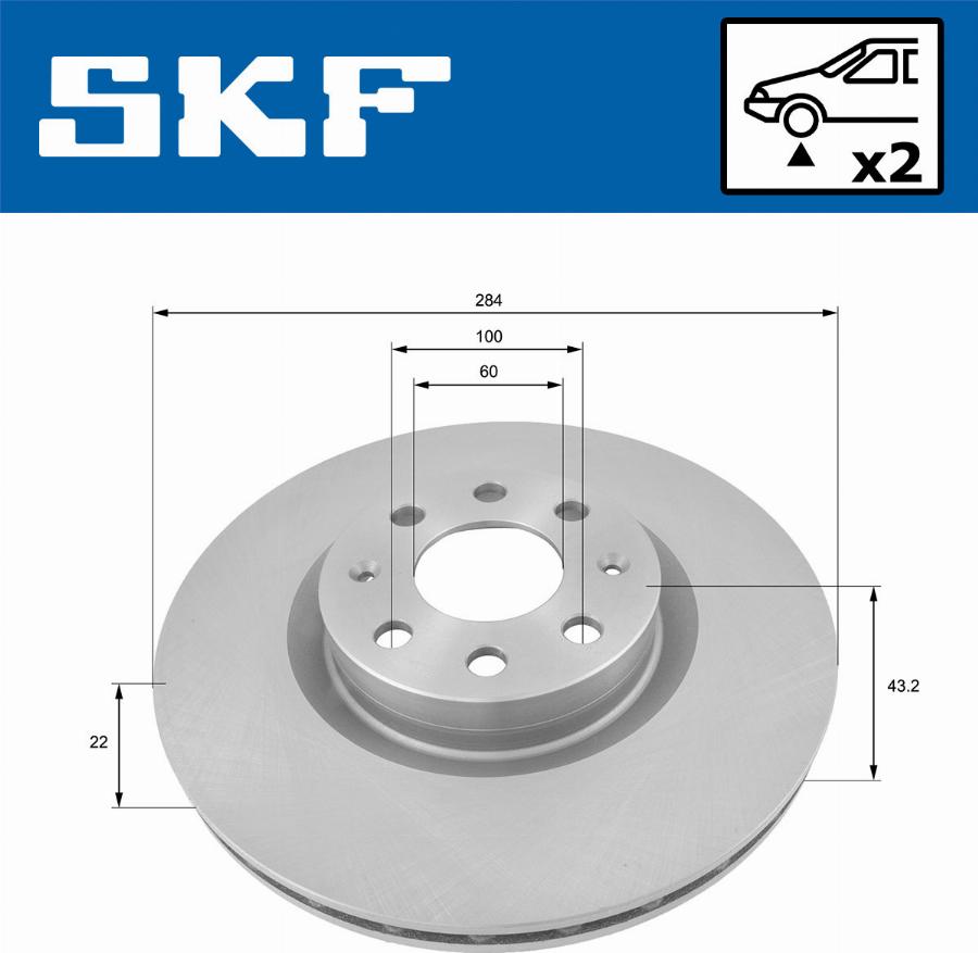 SKF VKBD 80311 V2 - Bremsscheibe alexcarstop-ersatzteile.com