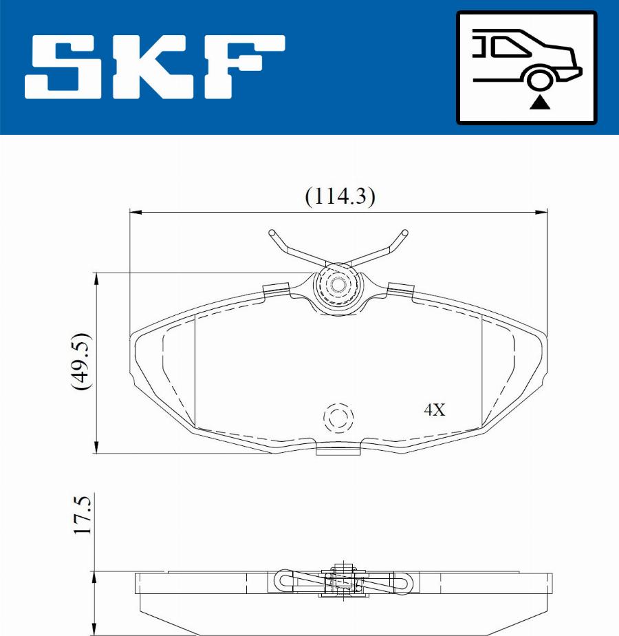 SKF VKBP 90942 - Bremsbelagsatz, Scheibenbremse alexcarstop-ersatzteile.com