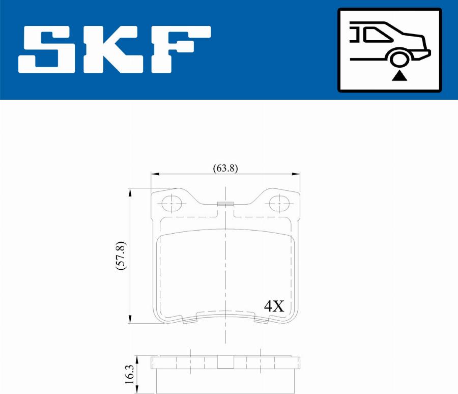 SKF VKBP 90540 - Bremsbelagsatz, Scheibenbremse alexcarstop-ersatzteile.com